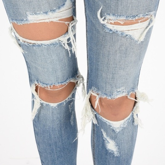 Last 3 - Store Closing‼️ Medium Rise Destroyed Jeans - Picture 3 of 6